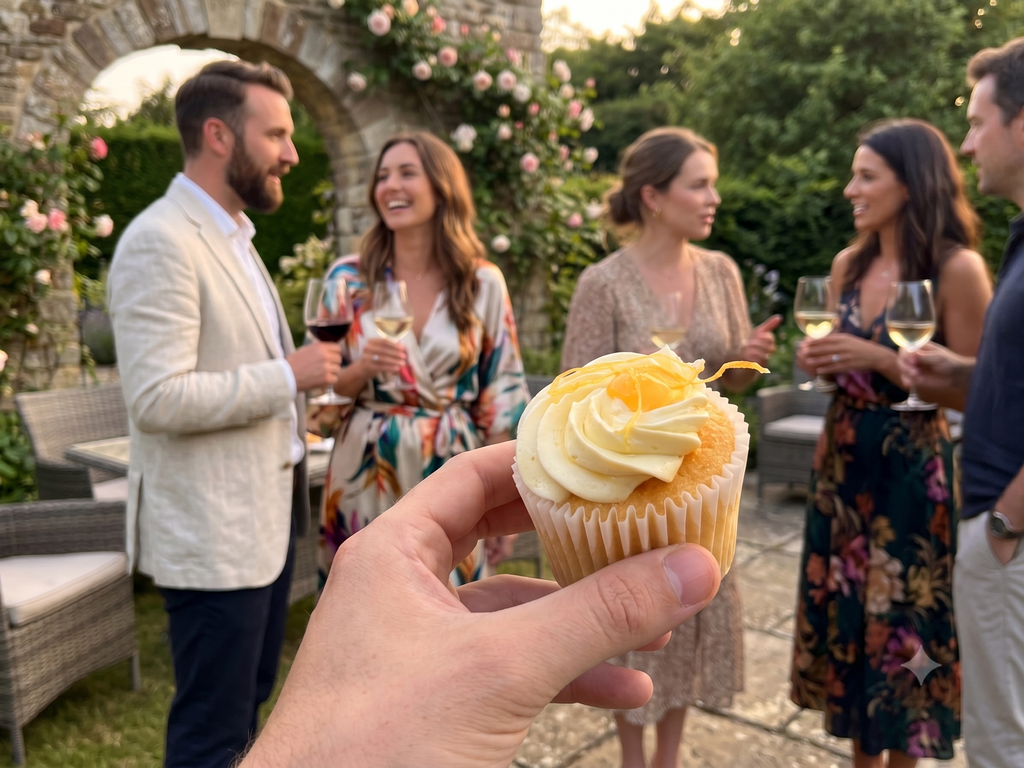 Pecks Lemon Curd Celebration Cupcakes